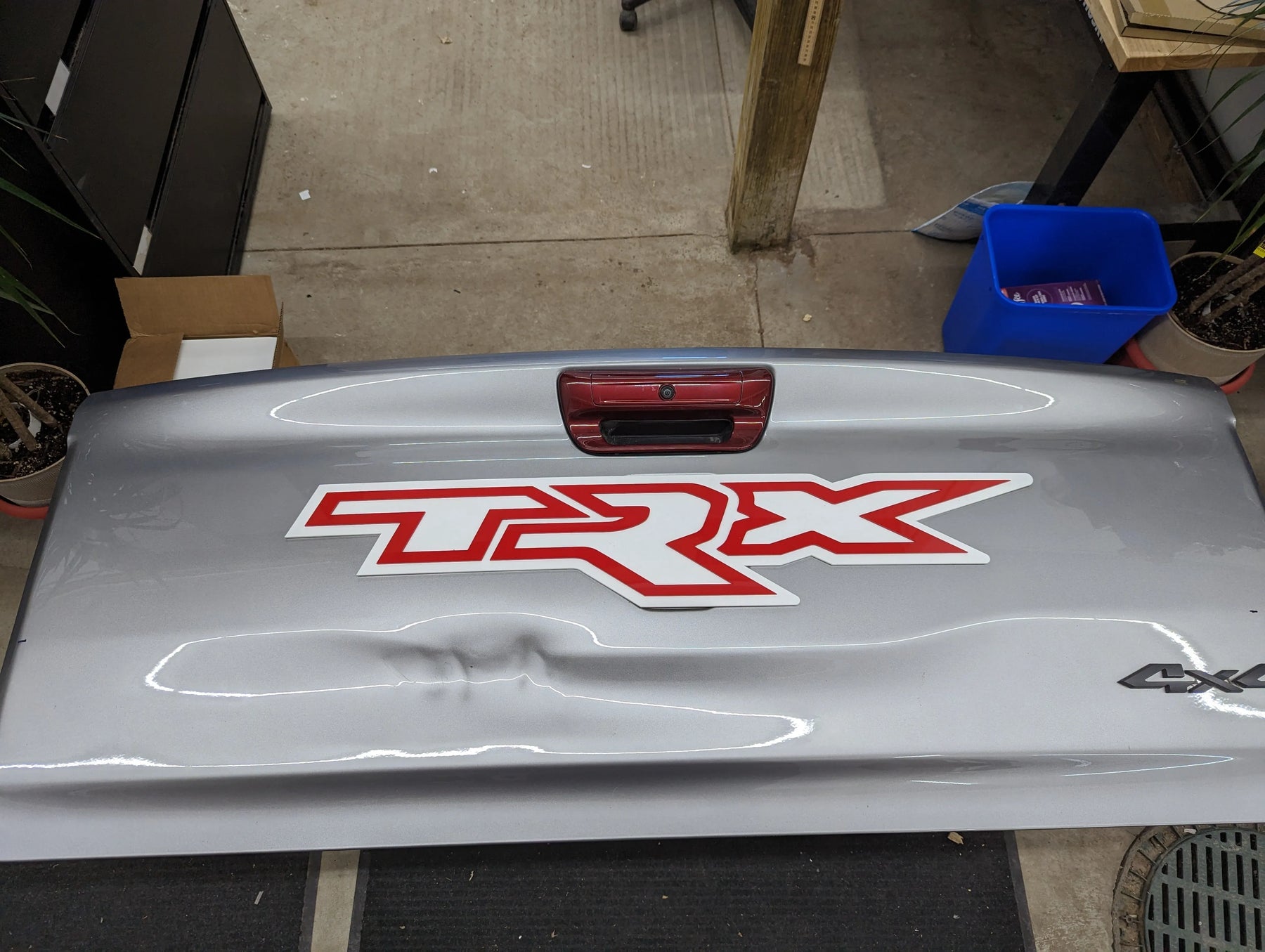 Insignia para portón trasero XL TRX - Montaje con cinta adhesiva - Varios colores disponibles - Producto con licencia oficial