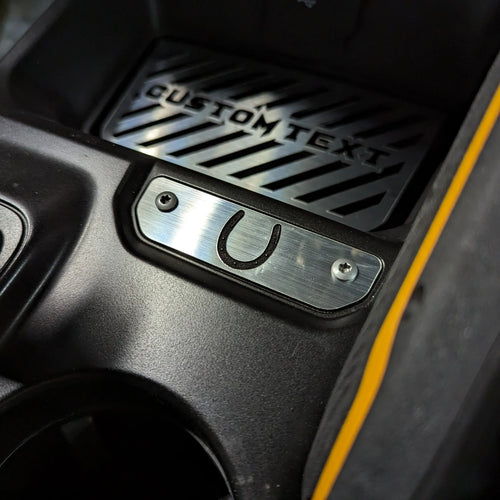 Insignia de consola con forma de herradura: compatible con Bronco® 2021+