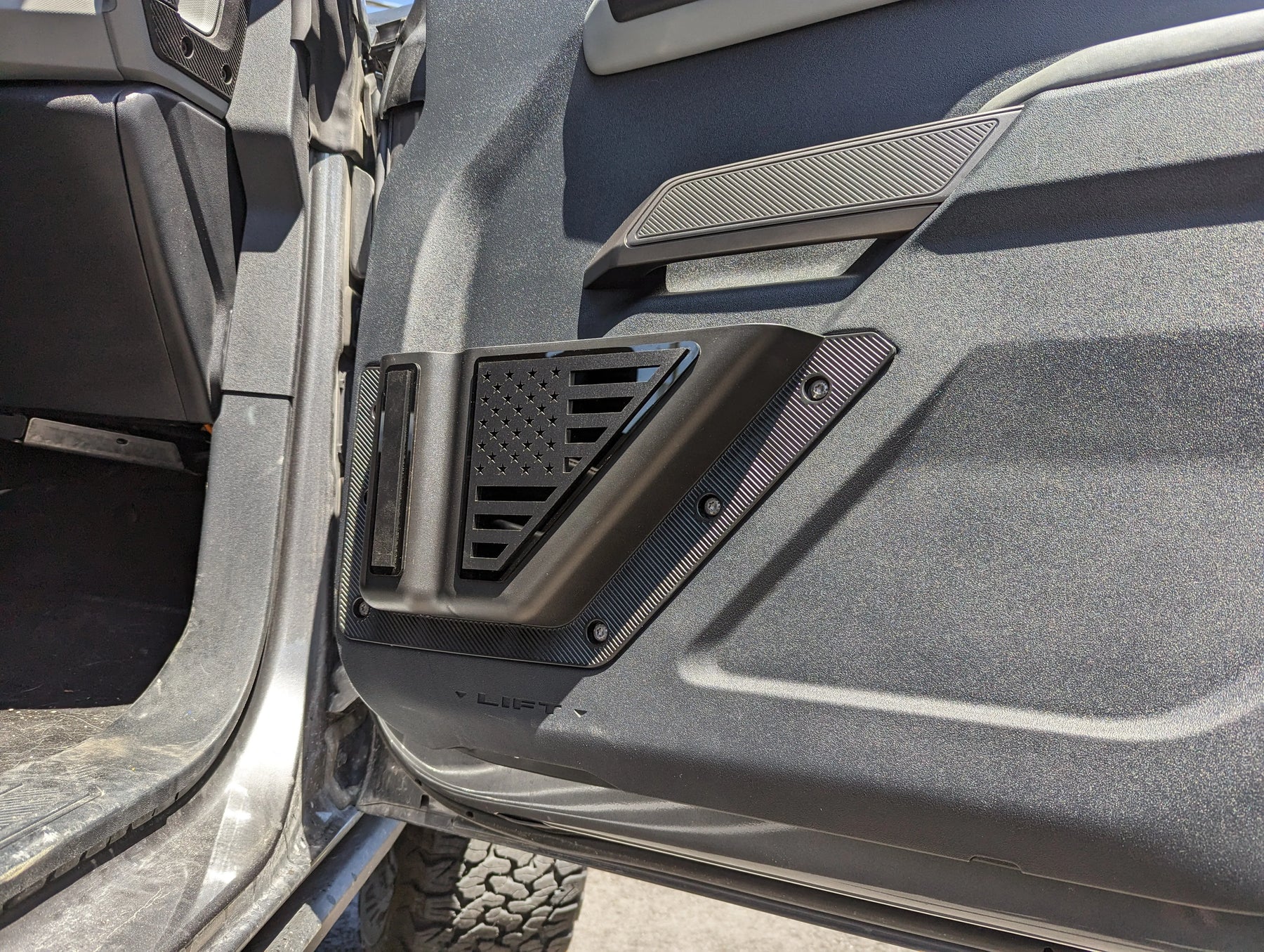 Door Storage Pocket Pair - Style 1 - American Flag - Fits 2021+ Bronco® - Multiple Colors Available