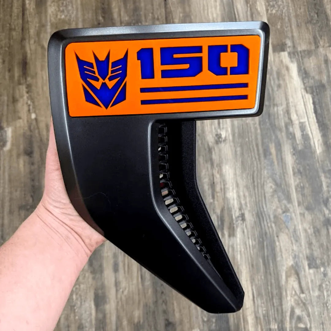 Modificadores de insignias OEM de Decepticon (insignias OEM NO incluidas): compatibles con Ford® F150® 2021
