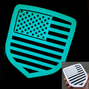 American Flag Badge - Fits 2009-2012 Dodge® Ram® Grille - 1500, 2500, 3500 - Choose Your Colors