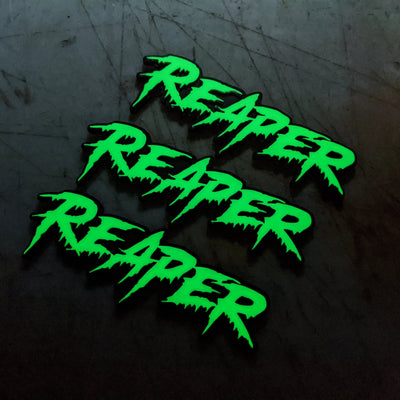 Insignia de vehículo con texto personalizado - Fuente Drip - Doble capa - Múltiples opciones de colores disponibles