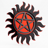 Supernatural Demon Warding Symbol - Universal Badge