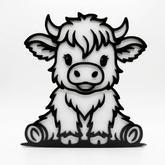 Baby Highland Cow - Universal Badge
