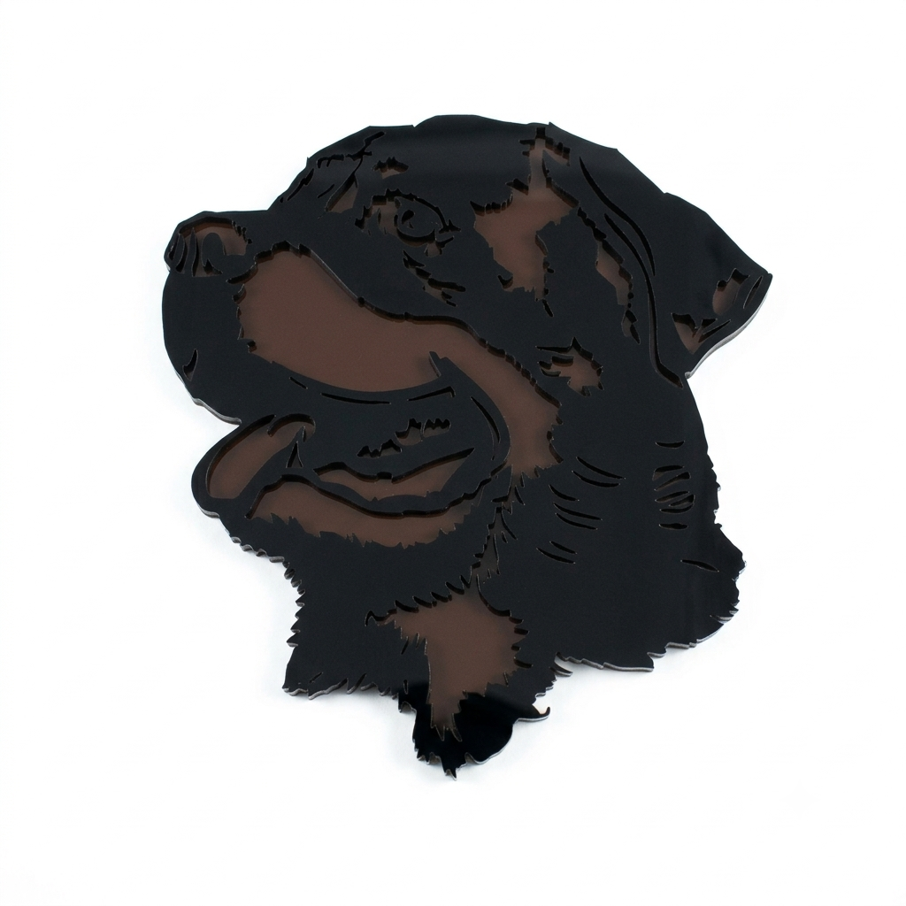 Insignias con icono de ciervo: negro sobre negro mate