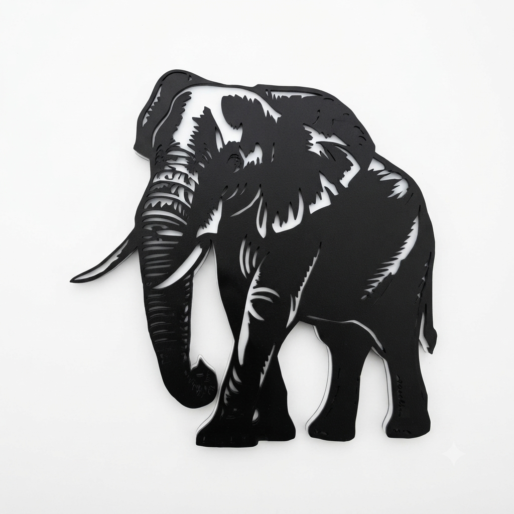 Insignias con icono de ciervo: negro sobre negro mate