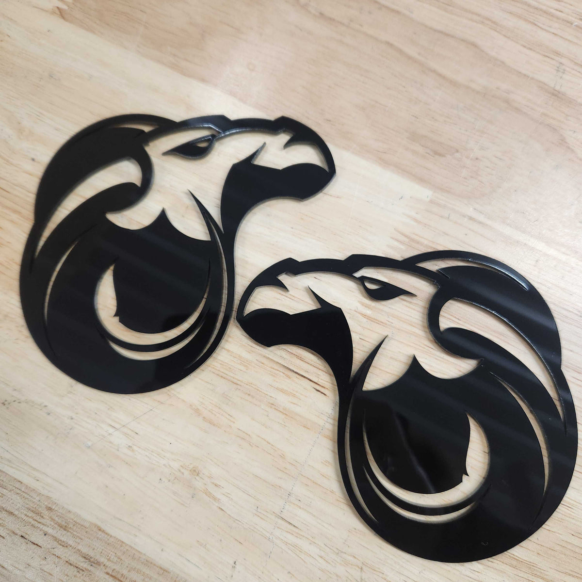 Sheep Icon Badges - Pair - Black