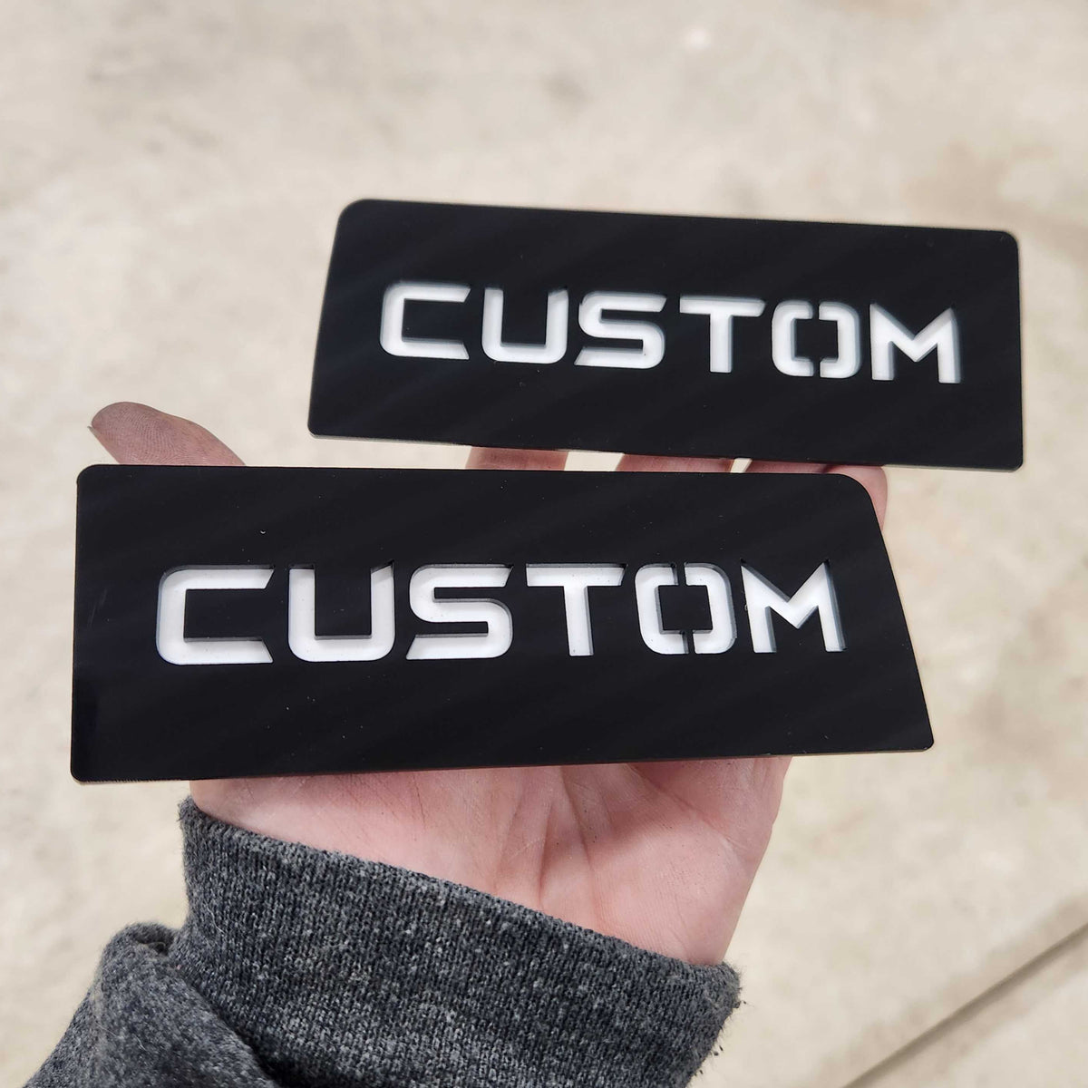 Custom Text OEM Badge Modifiers (OEM Badges NOT Included) - Fits 2021+ Ford® F150®