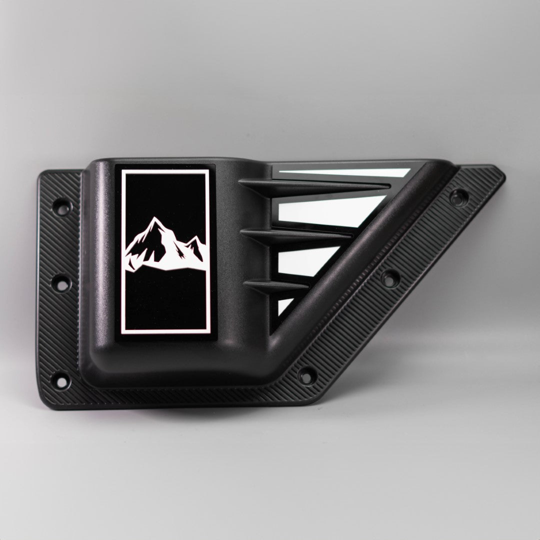 Detailed Door Storage Pocket Pair - Style 2 - Mountains - Fits 2021+ Bronco® - Multiple Colors Available