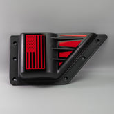 Detailed Door Storage Pocket Pair - Style 2 - American Flag - Fits 2021+ Bronco® - Multiple Colors Available