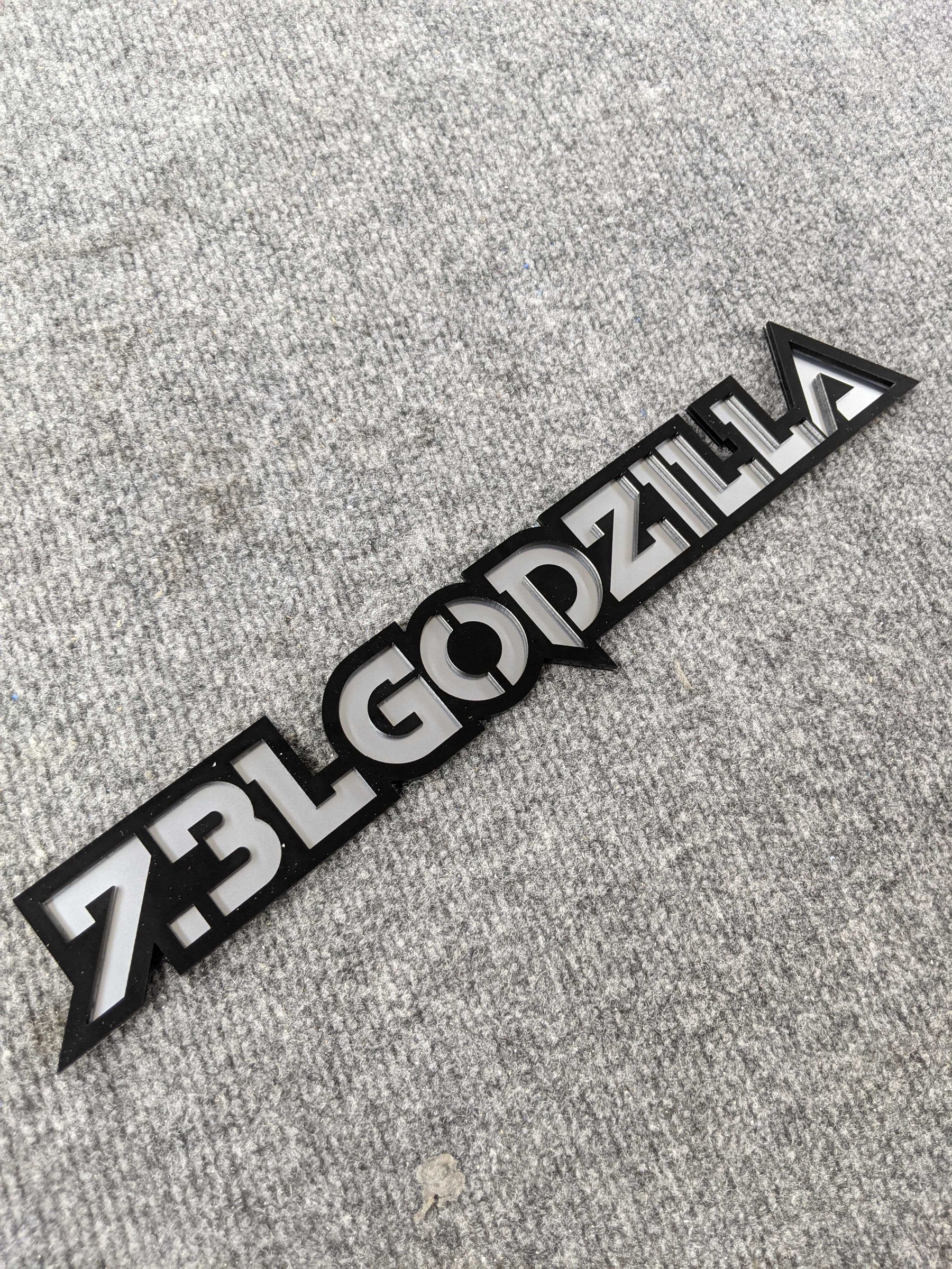 7.3L Godzilla Badges - Universal Fit - Single