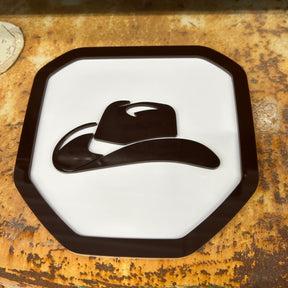 Insignia de sombrero de vaquero: compatible con Dodge® Ram® Tailgate 2019+ (5.ª generación): 1500, 2500, 3500