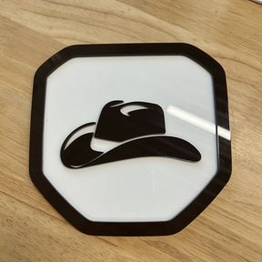 Cowboy Hat Badge - Fits 2019+ (5th Gen) Dodge® Ram® Tailgate -1500, 2500, 3500