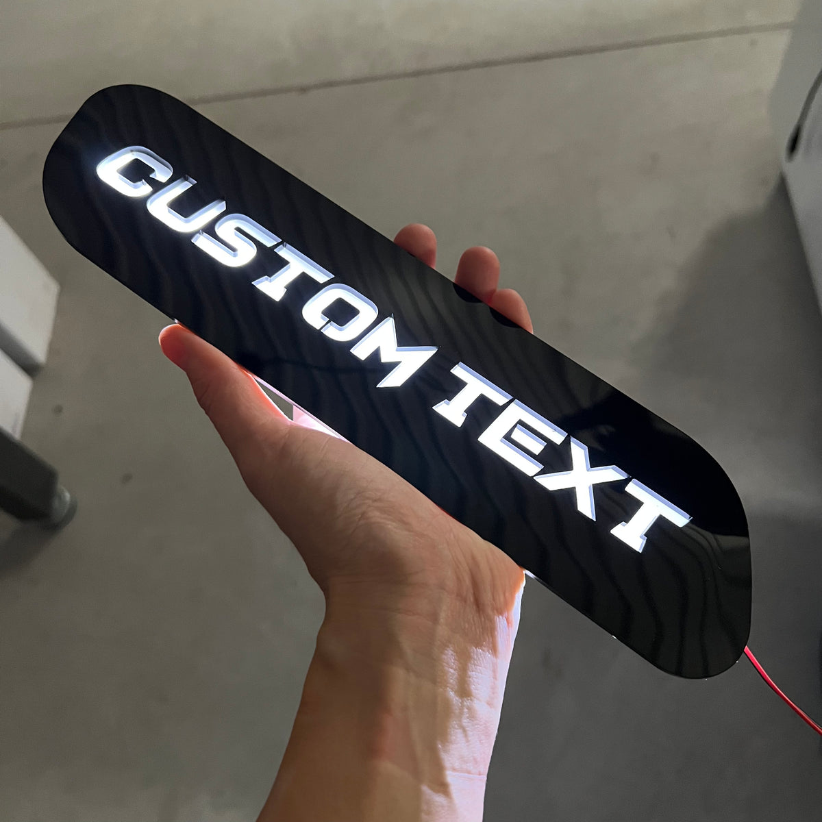 Custom Text LED Hood Badges - Fits 2019-2025 Ram 2500®/3500® - Multiple Colors Available