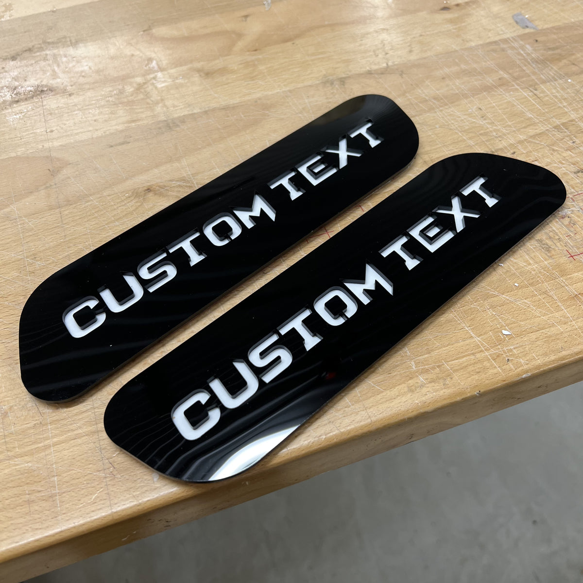 Custom Text Hood Badges - Fits 2019-2025 Ram 2500®/3500® - Multiple Colors Available