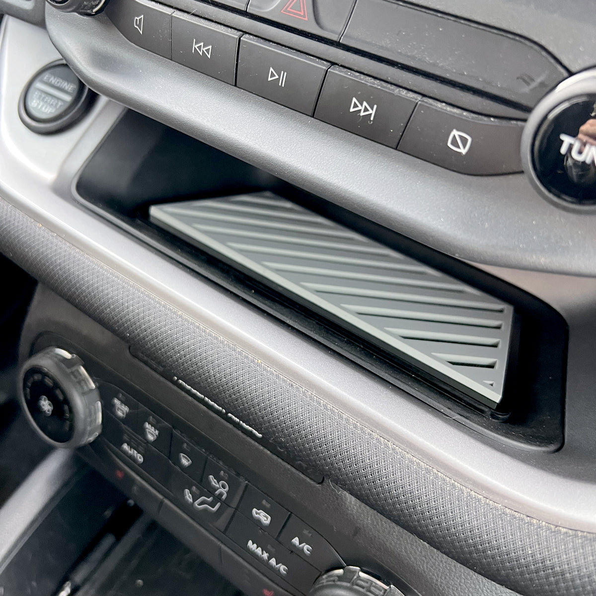 Upper Console Storage Pocket Inlay Badge - Line Pattern - Fits 2021+ Bronco® Sport - Multiple Colors Available