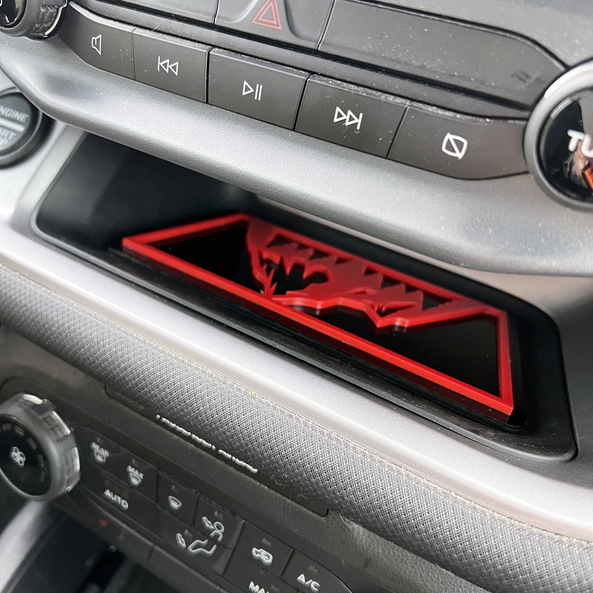 Upper Console Storage Pocket Inlay Badge - Mountain - Fits 2021+ Bronco® Sport - Multiple Colors Available