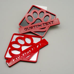 Fender Badge Pair - Custom Text Dog Paw - Fits 2021+ Bronco® Outer Banks®