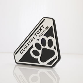 Fender Badge Pair - Custom Text Dog Paw - Fits 2021+ Bronco® Badlands®