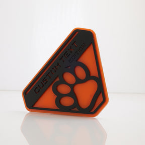 Fender Badge Pair - Custom Text Dog Paw - Fits 2021+ Bronco® Badlands®