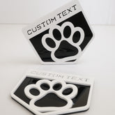 Fender Badge Pair - Custom Text Dog Paw - Fits 2021+ Bronco® Big Bend®