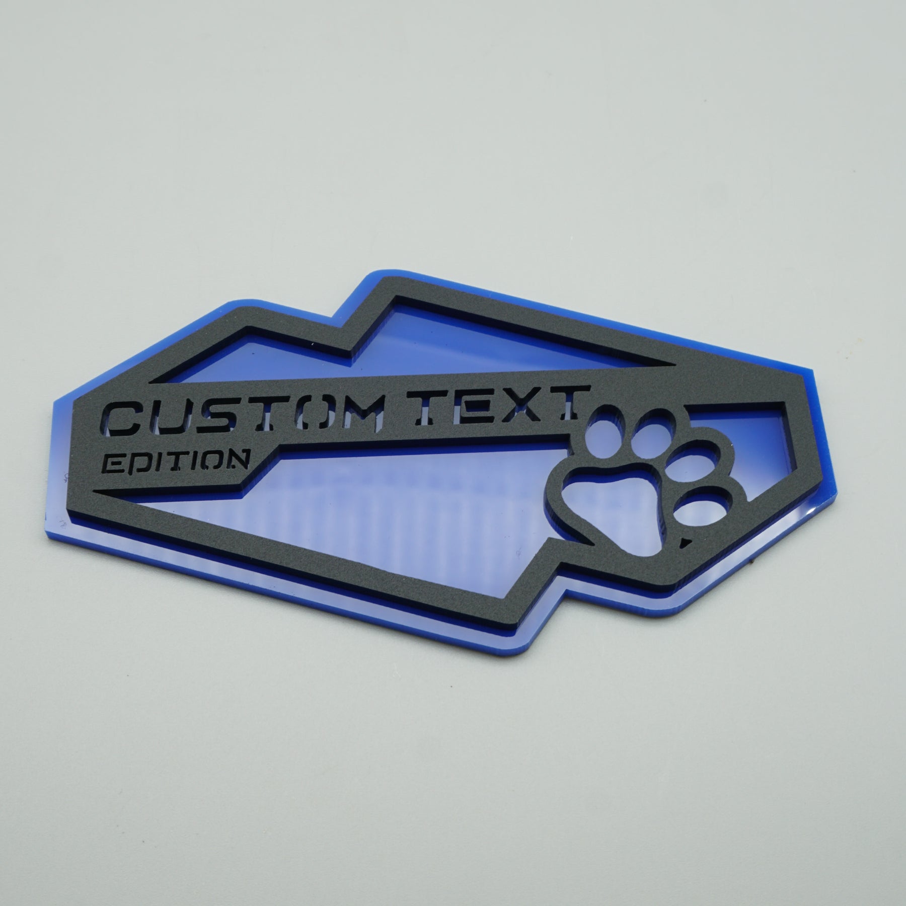 Fender Badge Pair - Custom Text Dog Paw - Fits 2021+ Bronco® Wildtrak®