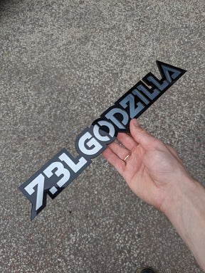 7.3L Godzilla Badges - Universal Fit - Single