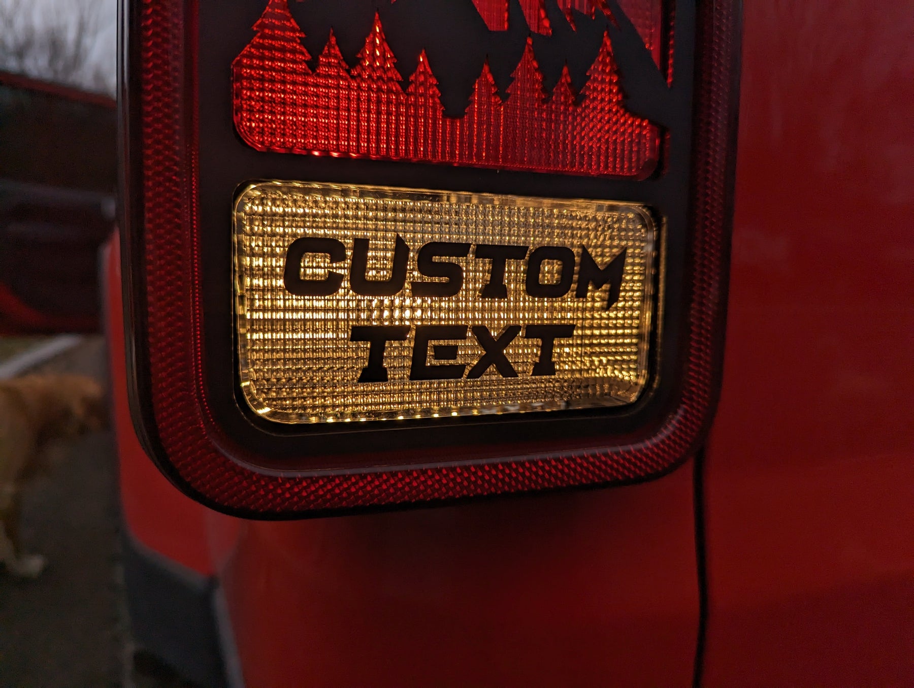 Custom Text Taillight Overlay - Pair - FITS 2020-2023 JEEP® GLADIATOR®