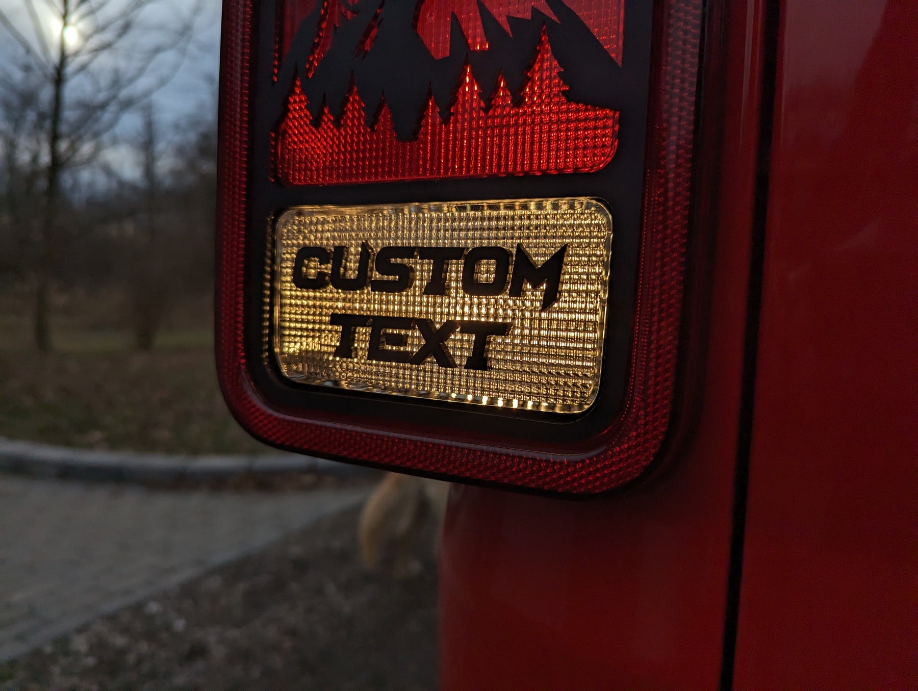 Custom Text Taillight Overlay - Pair - FITS 2020-2023 JEEP® GLADIATOR®