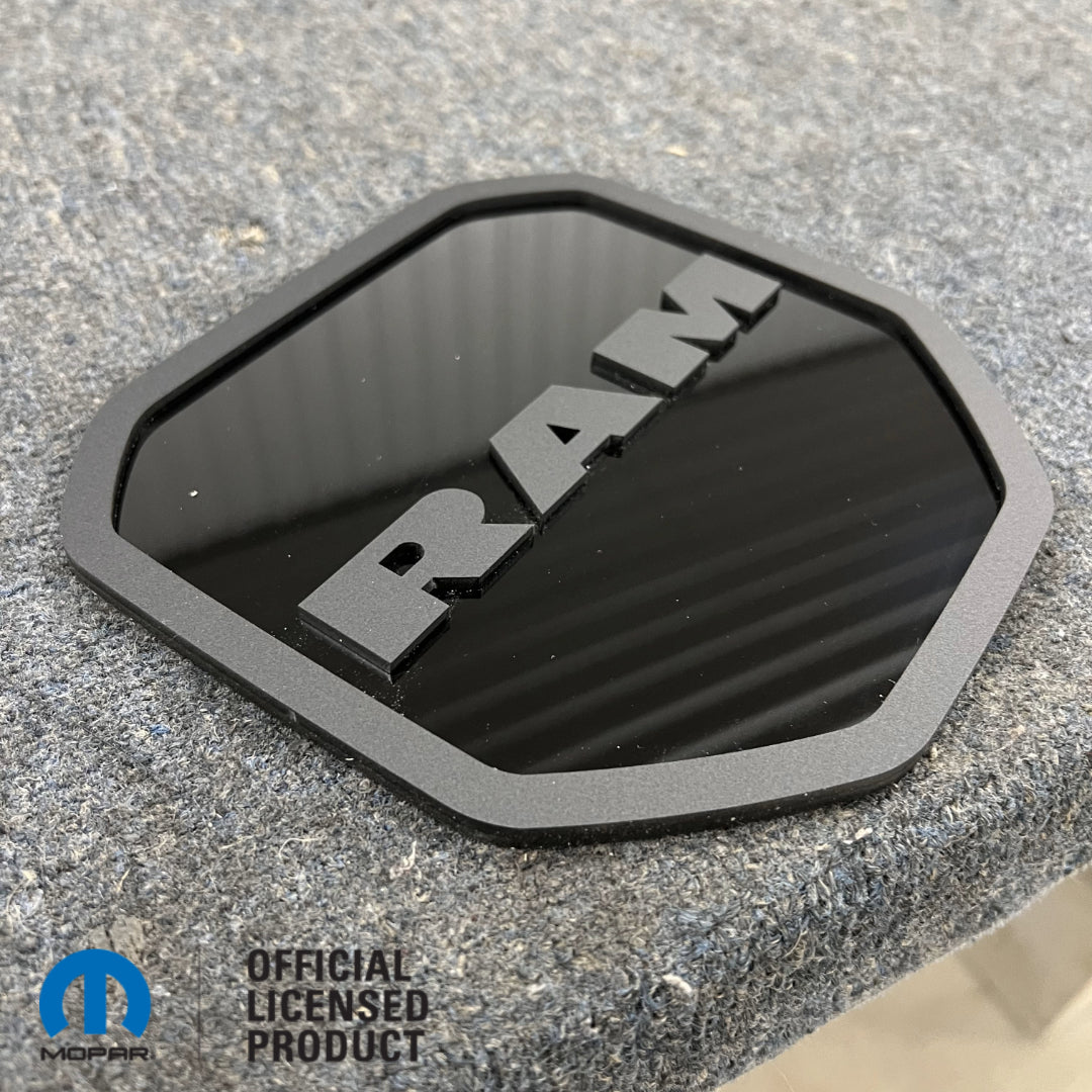 RAM® TAILGATE BADGE - FITS 2019+ DODGE® RAM® TAILGATE -1500, 2500, 3500 - Choose your Colors - Officially Licensed Product