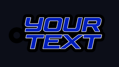 Custom Text Keychain