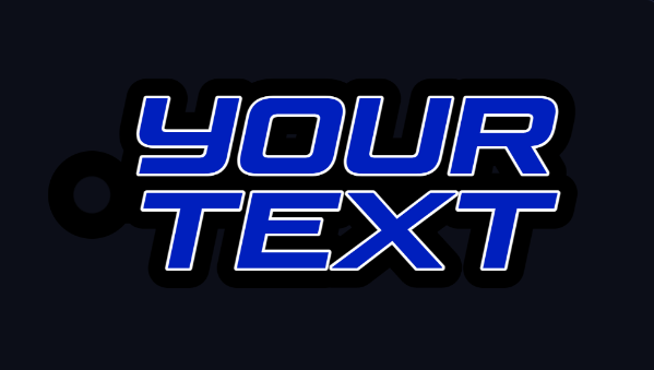 Custom Text Keychain