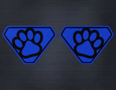 Fender Badge Pair - Dog Paw - Fits 2021+ Bronco® Badlands®