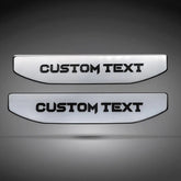 Paire d'inserts de texte personnalisés - Compatible avec GMC 1500 2019+ - Plusieurs couleurs disponibles