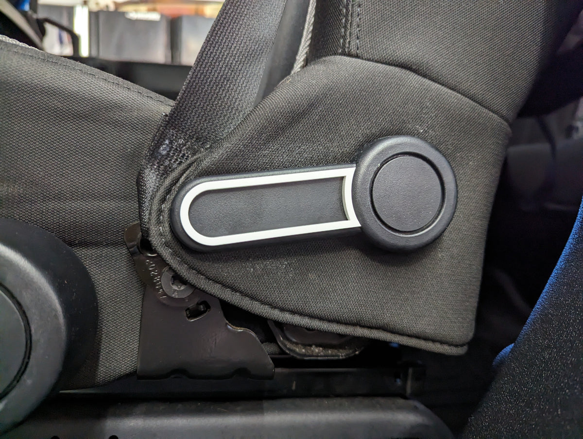 Upper Seat Lever Overlay - Outline - Fits Jeep® Wrangler®