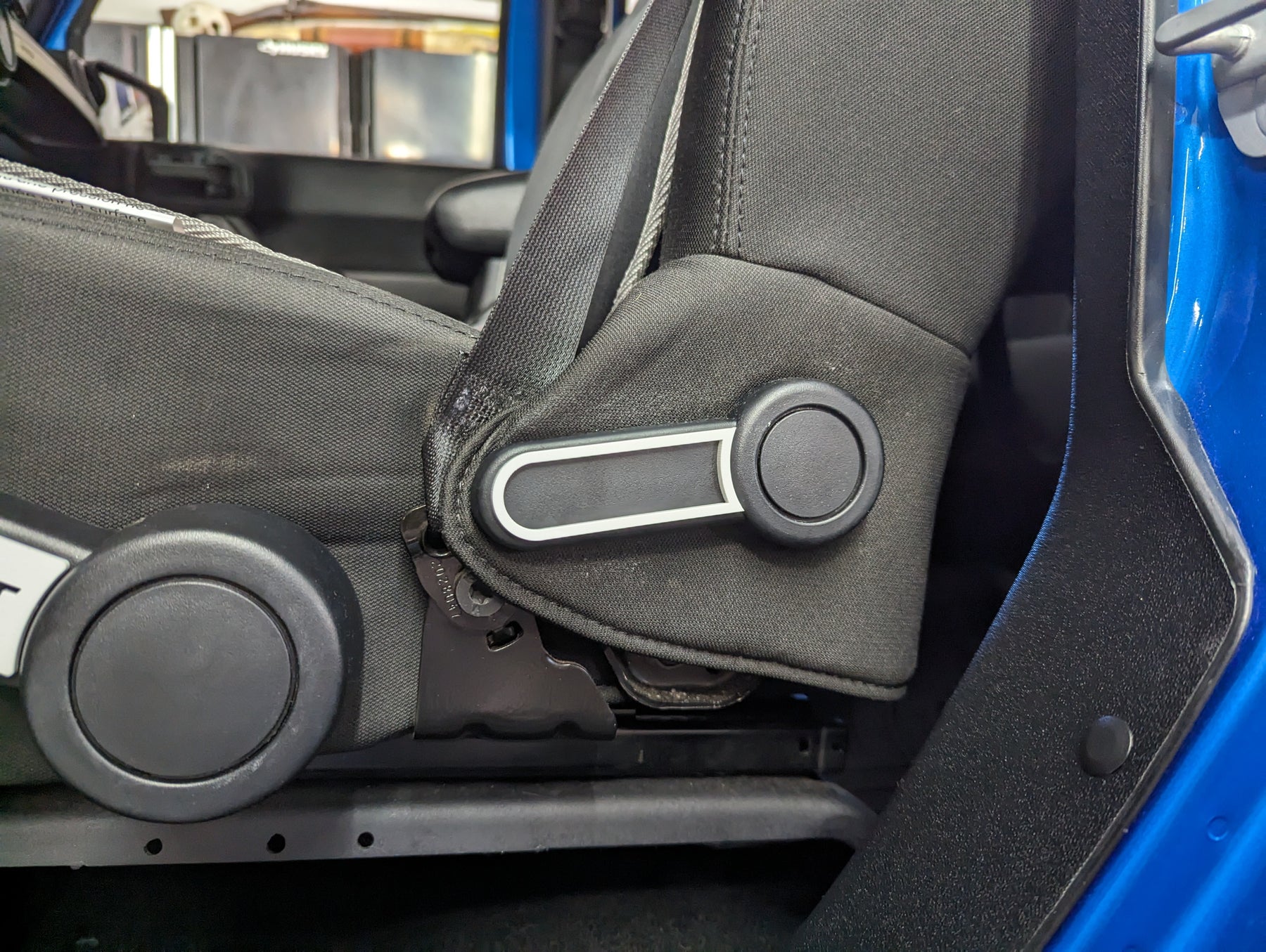 Upper Seat Lever Overlay - Outline - Fits Jeep® Wrangler®