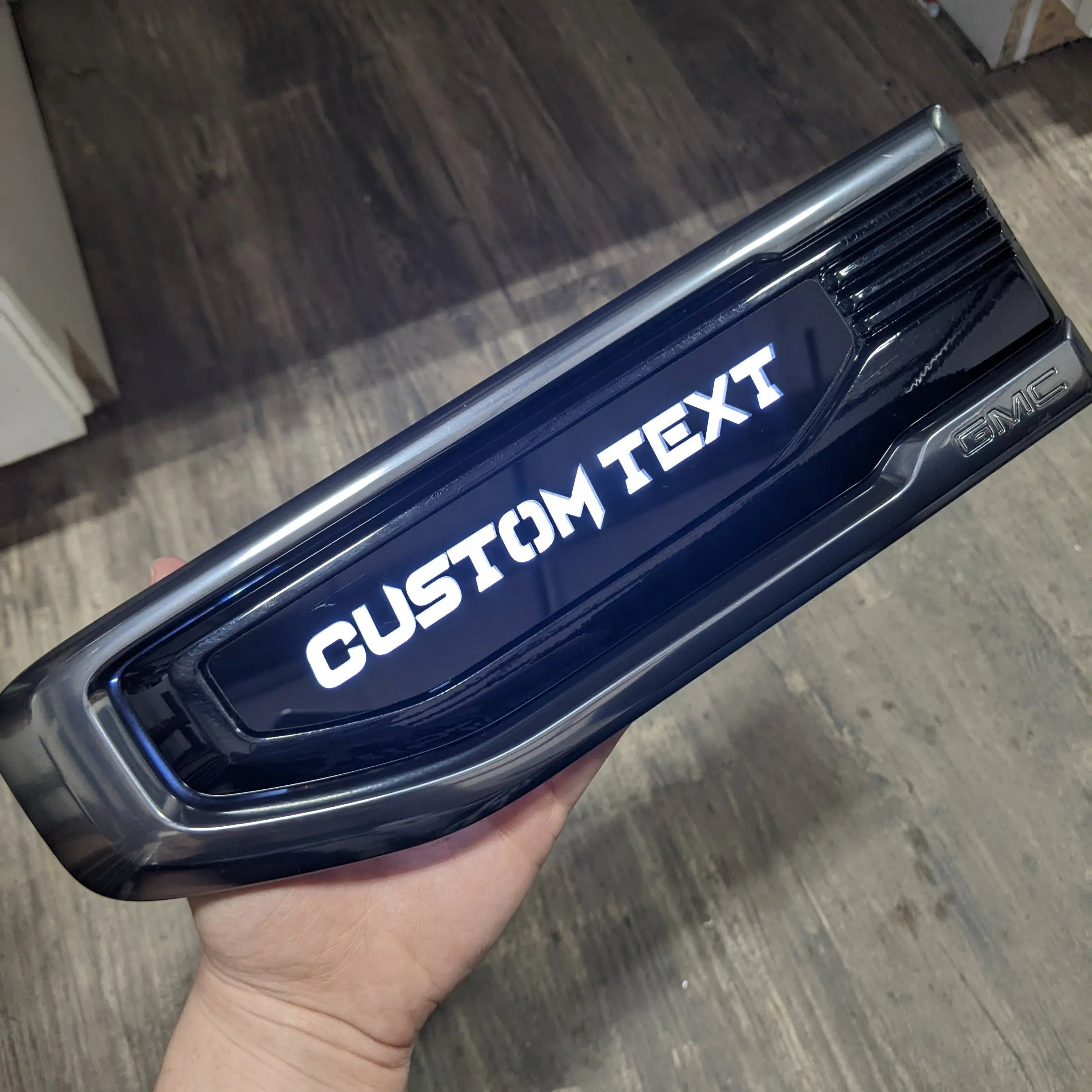 Custom Text - LED OEM Modified Fender Badge Set - Fits 2019-2023 GMC 1
