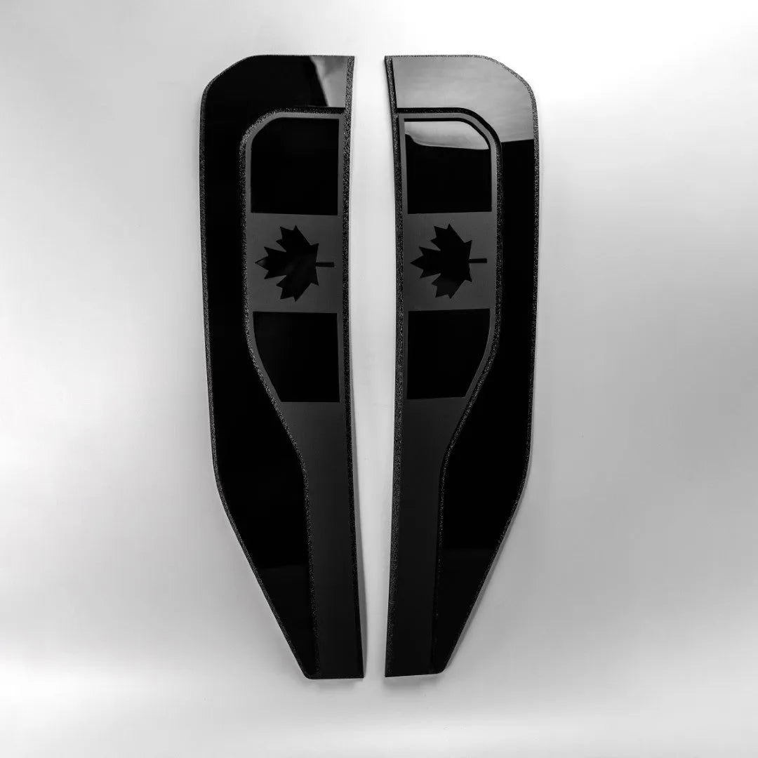 Canadian Flag Fender Badge Set - Fits 2023+ Ford® F250®, F350® Super Duty - Black