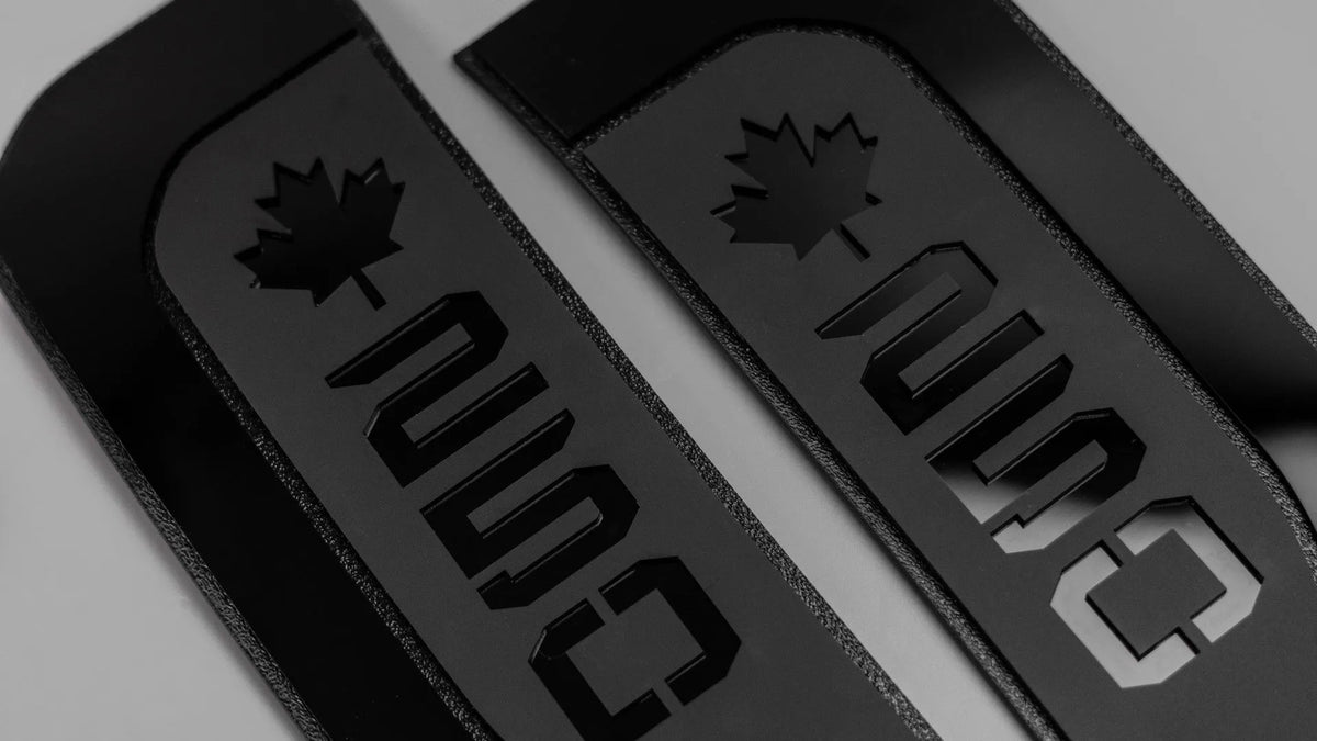 Maple Leaf Fender Badge Set - Fits 2023+ Ford® F250®, F350®, F450® Super Duty - Black