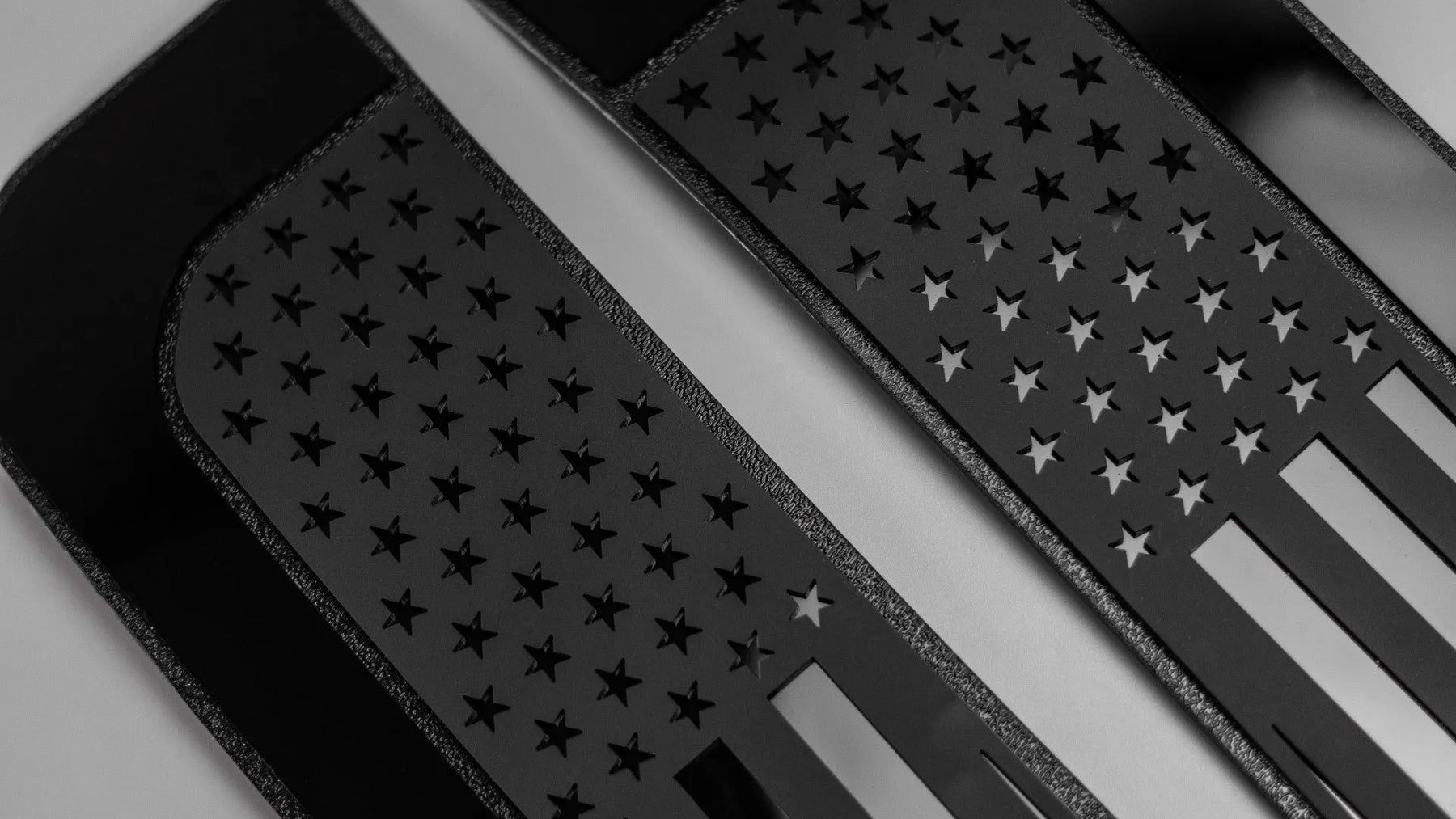 American Flag Fender Badge Set - Fits 2023+ Ford® F250®, F350®, F450® Super Duty - Black