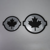 CANADIAN BADGE SET - FITS 2016-2024 NISSAN® TITAN® GRILLE AND TAILGATE - BLACK ON GREY
