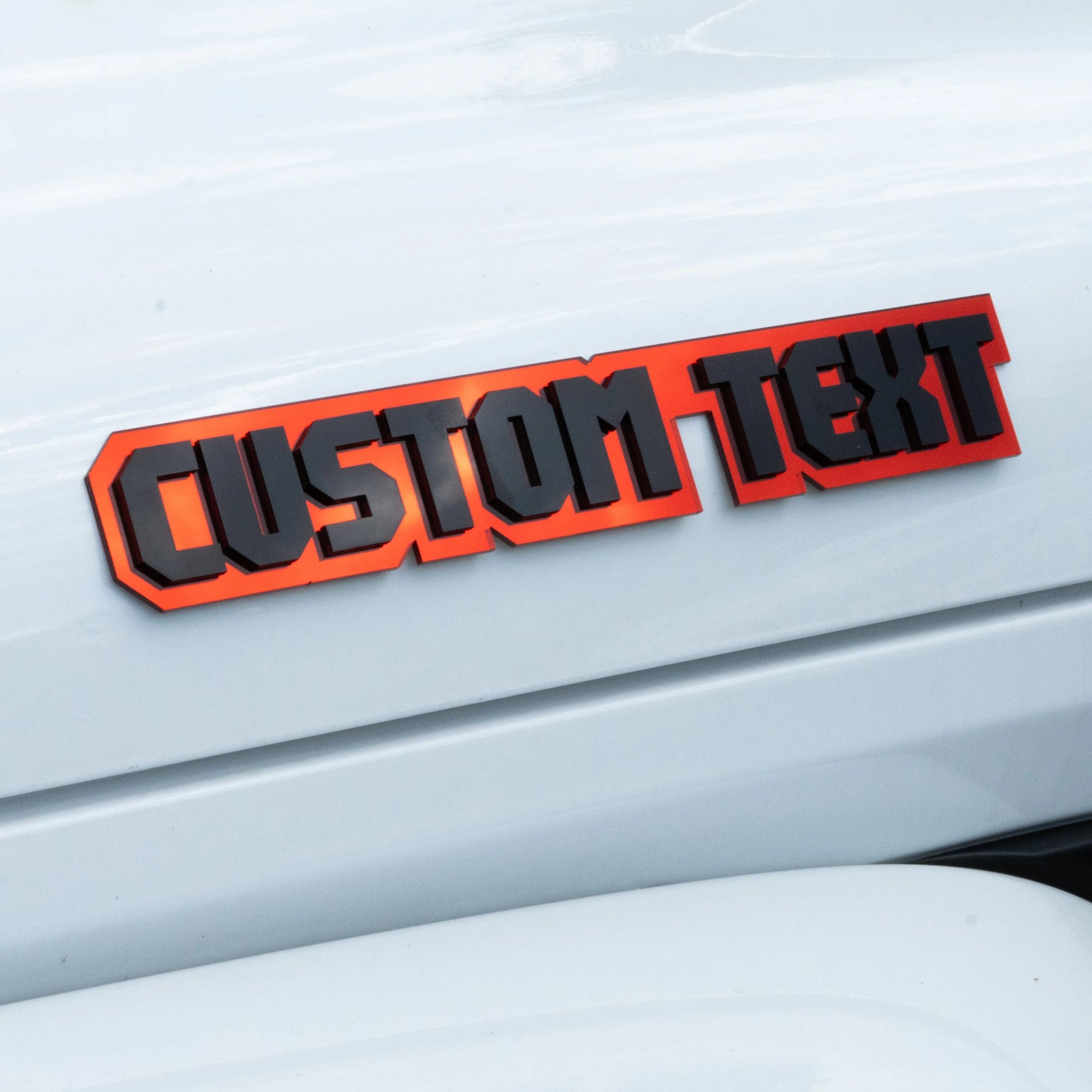 Custom Text Badge Varsity Font