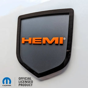 Badge de hayon HEMI® - Compatible avec les hayon RAM® 2009-2018 - 1500, 2500, 3500 - Produit sous licence officielle