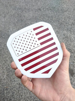 American Flag Badge - Fits 2013-2018 Dodge® Ram® Grille - 1500, 2500, 3500 - Choose Your Colors