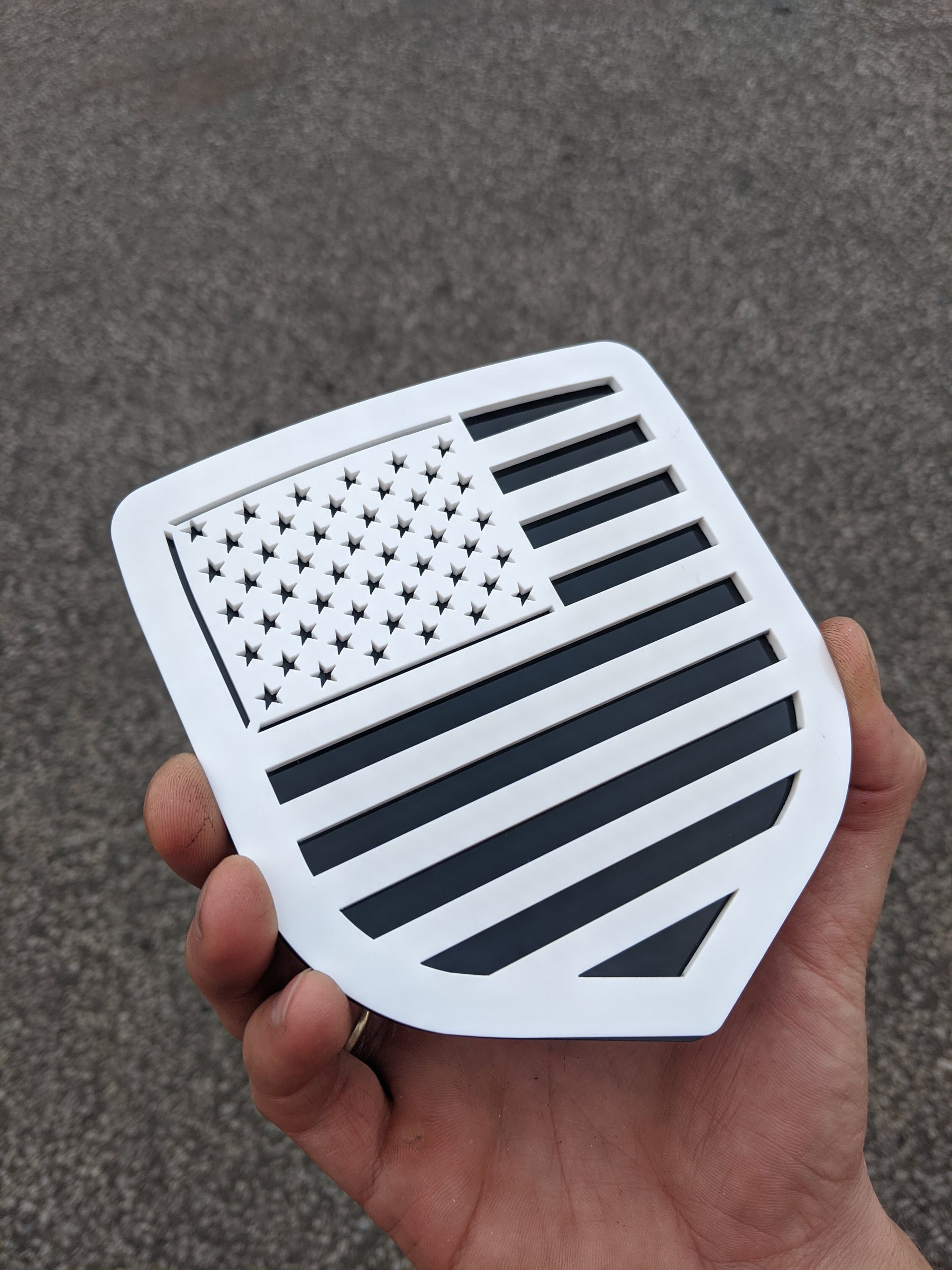 American Flag Badge - Fits 2009-2012 Dodge® Ram® Grille - 1500, 2500, 3500 - Choose Your Colors