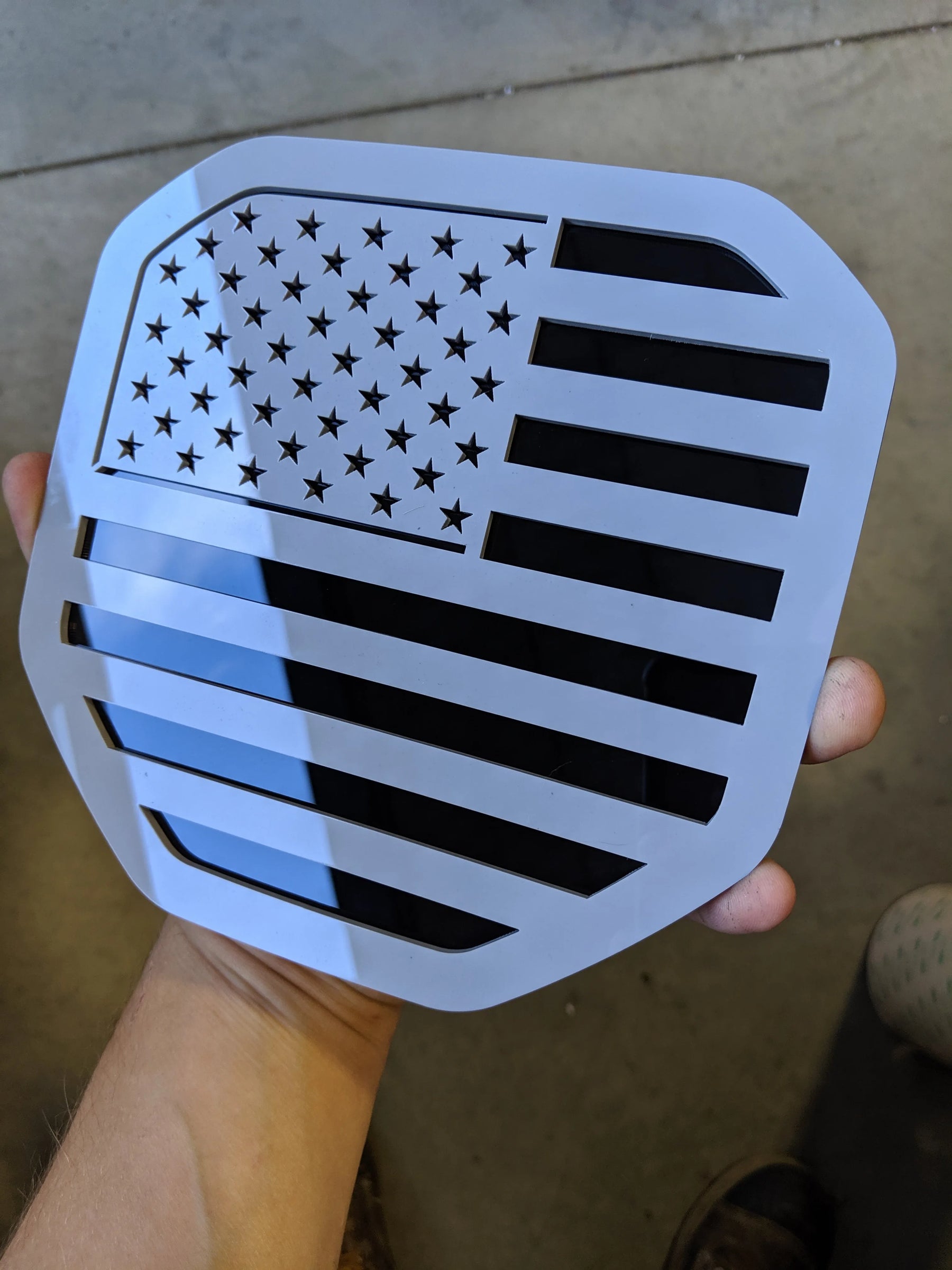 American Flag Badge - Fits 2019+ Dodge® Ram® Tailgate -1500, 2500, 3500 - Choose your Colors