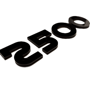 2500 Badge - Bold Font - One Layer - Pair