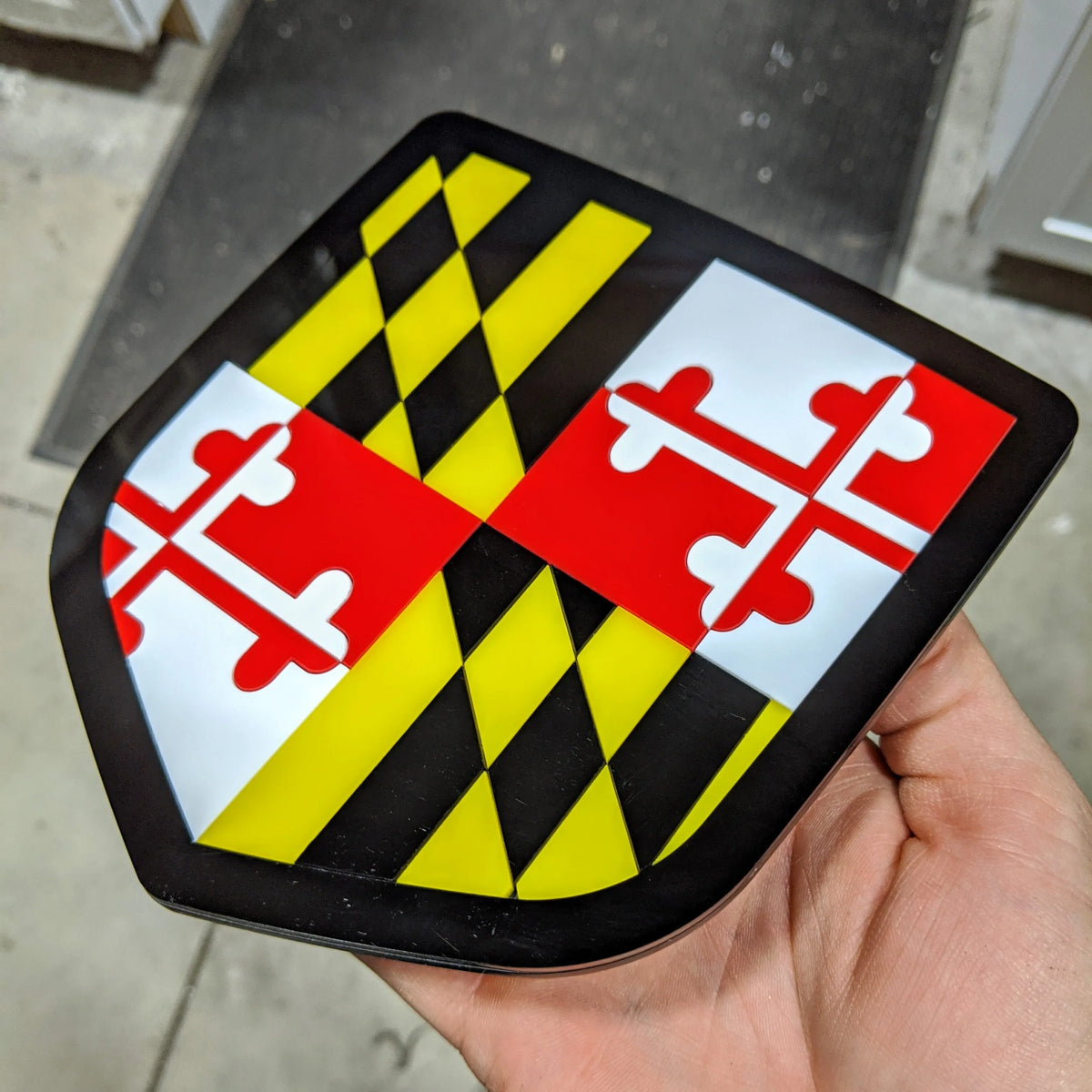 Maryland State Flag Badge - Fits 2009-2018 Dodge® Ram® Tailgate -1500, 2500, 3500