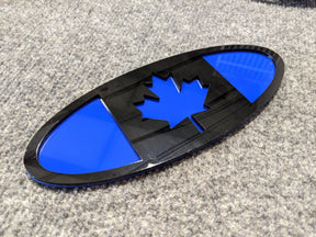 Canada Oval Badge - 9 inch - Black on Blue (Multiple Vehicles)