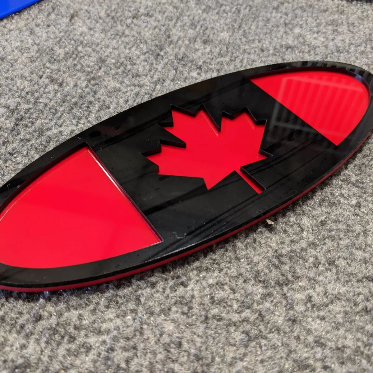 Canada Flag Badge - Fits 2015-2019 F150® Grille or Tailgate - Black on Red